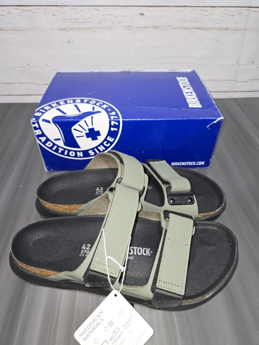 New Birkenstock Sandals Atacama Futura Khaki Olive and Black